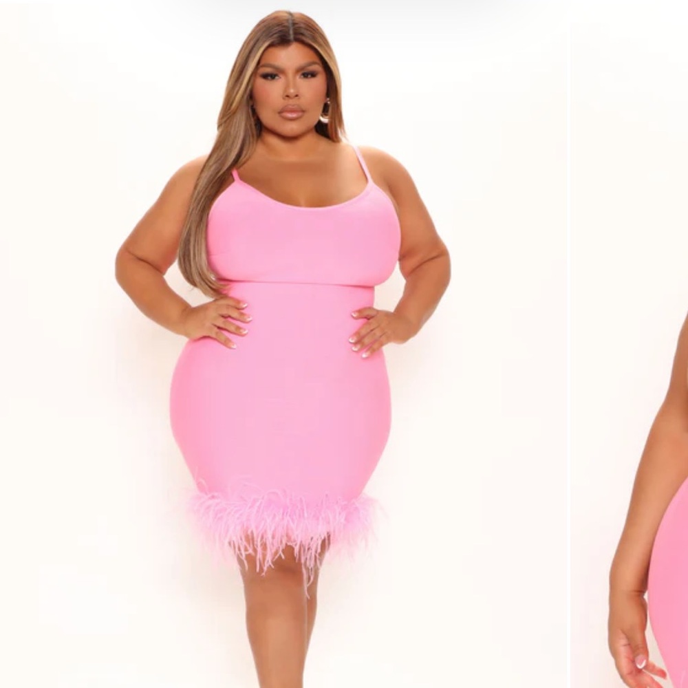 Fashion Nova Pink Spaghetti Strap Bodycon Mini Dress